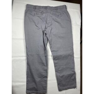 IZOD Comfort Stretch Chino Pants Gray Casual Everyday Size 36x26.5 *tag says 30*